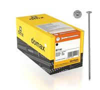 DMX - Juego de tornillos de cabeza plana 5x40 - Tornillos de construcción - Juego de tornillos para madera - Tornillos para aglomerado - Juego de tornillos - 200 piezas - Tornillos de cabeza plana