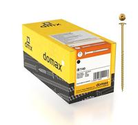 DMX - Tornillos de cabeza plana 5x40 - Tornillos de construcción - Juego de tornillos para madera - Tornillos para aglomerado - Juego de tornillos - 200 unidades - Tornillos de cabeza plana para