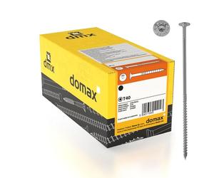 DMX - Tornillos de cabeza plana 6x160 - Tornillos de construcción - Juego de tornillos para madera - Tornillos para chapa - Juego de tornillos - 100 unidades - Tornillos de cabeza plana para madera