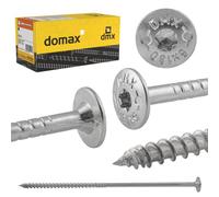 DMX - Tornillos de cabeza plana 6x70 - Tornillos de construcción - Juego de tornillos para madera - Tornillos para chapa - Juego de tornillos - 100 piezas - Tornillos de cabeza plana para madera