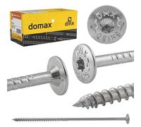 DMX - Tornillos de cabeza plana 8x240 - Tornillos de construcción - Juego de tornillos para madera - Tornillos para aglomerado - Juego de tornillos - 50 unidades - Tornillos de cabeza plana para