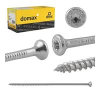 DMX - Torx - Paquete de 100 tornillos para madera - Para paneles de aglomerado - Tornillos 6,0 x 140 mm - Tornillos de construcción - Tornillos para terraza - Torx - Tornillos de construcción en