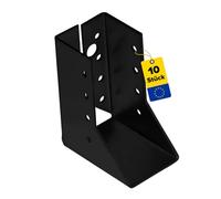 DMX Zapatos de vigas - 6 unidades para vigas de madera - Ancho de viga de 120 mm - 120 x 190 x 75 x 2,0 mm - Soporte de vigas - Soporte de vigas - Ángulo de metal - Chapa galvanizada