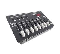 DMX512 Controlador de luz de escenario de control de 3 pines, 2 W de potencia con interfaces intuitivas y canal de 4/8 canales