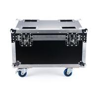 DMX512 LED Par de luces, 18 luces LED de escenario, 200 W, 4 en 1 RGBW, luz de discoteca, sonido/Master Slave DJ luz para fiesta, concierto, Halloween, Navidad, boda, 4 piezas flightcase