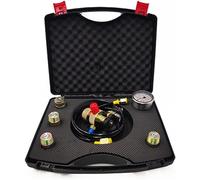 DMXQJK Sistema de Carga de Gas del acumulador, Sistema de Carga de nitrógeno del acumulador hidráulico 5 en 1 0-400Bar 6000Psi Kit de Prueba de Calibre Herramientas de Carga de Gas