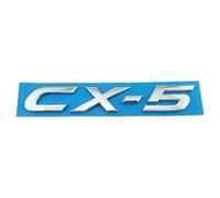 DMYQJY Coche Emblema para Mazda CX-5 2012-2017, Insignia Emblema Adhesivo Badge Pegatina Emblema Insignia Letra Logo para Rejilla Delantera para Maletero Coche Accesorios,CX-5-Silver