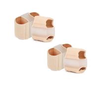 DMZHAOBC Separadores de dedos para dedos superpuestos, corrector multifuncional de gel con 2 bucles, alisador de dedo gordo de pie elástico, martillo corrector de juanetes, herramienta de cuidado de