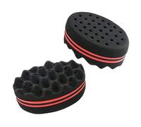 DMZK 2 piezas Esponja para rizar el pelo, cepillo de esponja para cabello rizado estilo afro