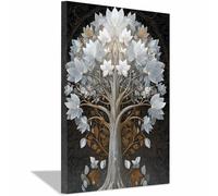 DMZPKZB áRbol De La Vida DecoracióN Pared Decoración mística del árbol seLotus Paisaje Pintura Abstracta Impresiones,Cuadro Decoracion Moderno,SalóN Dormitorio Oficina（Multicolor-70x100cm Enmarcado