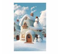 DMZPKZB Poster natalizi Casa de Navidad Arte natalizia vintage, dipinti moderni, soggiorno, ufficio, sala da pranzo,da letto, decorazioni per mobili（blanco128-30x45cm Sin marco