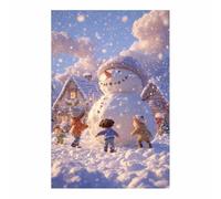 DMZPKZB Poster natalizi Muñeco de nieve Arte natalizia vintage, dipinti moderni, soggiorno, ufficio, sala da pranzo,da letto, decorazioni per mobili（blanco142-30x45cm Sin marco