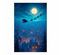 DMZPKZB Poster natalizi Papá Noel Arte natalizia vintage, dipinti moderni, soggiorno, ufficio, sala da pranzo,da letto, decorazioni per mobili（multicolor44-70x100cm Sin marco