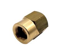 DN Autogas Parts Adaptador de gas de latón de rosca izquierda de 21,8 mm de botella de butano a botella de propano POL estándar del Reino Unido de 5/8 pulgadas