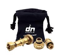 DN Autogas Parts LPG GPL - Juego de adaptadores de recambio para botellas de gas M22 para toda Europa ACME DISH EURONOZZLE BAYONET con bolsa