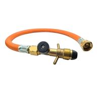 DN Autogas Parts Manguera de gas propano GLP Pigtail de 450 mm POL a W20 (M20x1.5) con EFV - Manguera de seguridad de alta presión para caravanas y autocaravanas y reguladores de gas