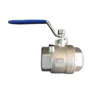 DN15 1/2" BSP Female Thread Full Bore 304 Stainless Steel 2-Piece Type Ball Valve oil water air 229 PSI