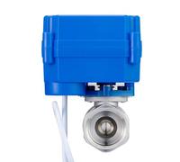 DN15 1/2" Stainless Steel Two Way Electric Ball Valve DC5V DC12V DC24V AC220V CR01 CR02 CR03 CR04 CR05 Motorized Valve For Water(DC12V CR01)