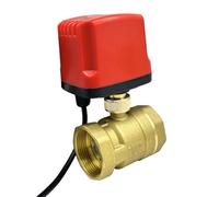 DN15 DN20 DN25 DN40 IP65 Waterproof Motorized Ball Valve 3-Wire or 2-Wire Big Torque Metal Motor Brass Electric Ball Valve(DN50,24VDC_CR02)