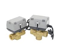 DN15 DN20 DN25 Electric Two Way Three Way Valve Brass VC6013/4013 Fan Coil HVAC Valve AC220V(DN15,VC6103_AC220V_TWO)