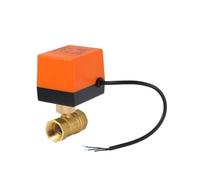 DN15/DN20/DN25 - Válvula solenoide eléctrica de dos controles de tres cables, 220 V CA, 12 V-24 V CC, 1/2 pulgada, 3/4 pulgadas, 1 pulgada, válvula de bola motorizada de latón de 2 vías (DN20,220V