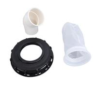 DN150 - Cubierta de tonelada de 165 mm, tapa de plástico reutilizable para tonelada con filtro incorporado, tapa química premium para la industria alimentaria farmacéutica, (45 grados)