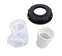 DN150 - Cubierta de tonelada de 165 mm, tapa de plástico reutilizable para tonelada con filtro incorporado, tapa química premium para la industria alimentaria farmacéutica, (Derecha)