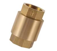 DN20/DN15 - Válvulas de retención de resorte en línea de rosca de latón con conector de una sola vía, válvulas de retorno para control de agua, accesorio de montaje de fontanería