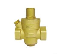 DN20 - Válvula reductora de presión de agua resistente con cuerpo de latón y filtro colador de acero inoxidable extraíble para fontanería industrial comercial residencial (pequeña)