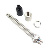 DN25 220v Elemento calentador de agua SUS304 calentador de inmersión 1 pulgada 32mm tubo de calor Tubular de rosca 2.5kw/3.5kw/4.5kw/5.5kw 1 Uds(Heater thread,220V_5.5KW)