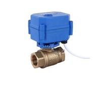 DN25 I pulgadas latón válvula de bola motorizada de dos vías DC5V 12V 24V AC220V válvula de agua eléctrica 1 pulgada CR01 CR02 CR03 CR04 CR05 (DC24V CR04)