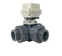 DN32 Precision Flow Regulation Ball Valve 1-1/4" Electric Automated Valve BSP NPT Thread Certified For Water Treatment(GLUE END(40MM)_CR703)