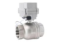 DN50 Electric Ball Valve glycol Motorized ball valve water DC12V or 24V with manual override for water treatment(DC24V_CR703)