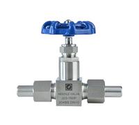 DN6 DN8 DN10 DN15 DN20 DN25 Double Outer Wire Welded Sleeve Needle Globe Valve High Temperature High Pressure Needle Valve(DN6,160P_J21)