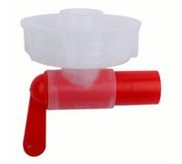 DN61 - Grifo de solución de nutrientes de jardín de plástico rojo y blanco de 61 mm, compatible con depósitos de 15 a 60 L, compatibilidad para aplicaciones de jardinería al aire libre (2 unidades)