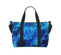 DNA Chain - Bolsas de viaje para mujer, duraderas, para viajes nocturnos, color negro, talla única