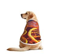 Dna Chain - Camiseta de manga para perro con impresión fotográfica, divertida ropa para mascotas, lavable a máquina, chaleco para perros medianos y grandes