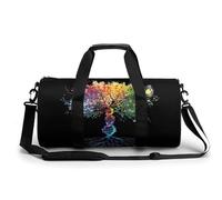 DNA Double Helix Tree - Divertida bolsa de gimnasio grande, ligera, deportiva, bolsa de viaje, bolsa de equipaje de mano, 44 x 22 x 22 cm
