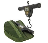 DNA Leisure NGT XPR Black Or Camo T-Bar Digital 110lb / 50kg Balanza de pesaje y funda protectora para pesca gruesa de carpa (negro)