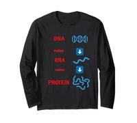 DNA Makes RNA Makes Protein Molecular Cell Biology Camiseta Manga Larga