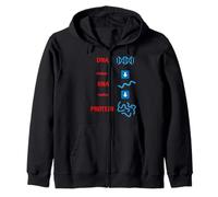 DNA Makes RNA Makes Protein Molecular Cell Biology Camiseta Sudadera con Capucha