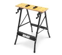 DNA Motoring Banco de Trabajo Ajustable, portátil, Plegable, Multiusos, con Regla de medición y transportador, Ideal para Garaje, hogar, Bricolaje y carpintería, TOOLS-00454