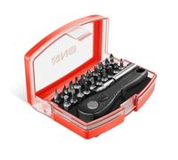 DNA MOTORING Juego de 22 mini llaves de trinquete con barra de extensión de liberación rápida de 60 mm, 20 brocas CRV, TOOLS-00417