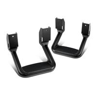 DNA MOTORING SSTEP-BK Par de Pasos Laterales de Aluminio Negro compatibles con la mayoría de camionetas y SUV, 12 Pulgadas de Largo x 11 Pulgadas de Ancho x 8 Pulgadas de Alto