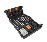 DNA MOTORING TOOLS-00023 - Juego de herramientas de reparación para el hogar, 160 unidades, color naranja, llave hexagonal, destornillador y trinquete