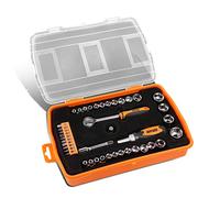 DNA Motoring TOOLS-00037 - Juego de llaves de vaso de repuesto para muebles, teléfono, reparación de computadoras