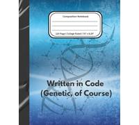 DNA-Themed Science Composition Notebook with Cute Genetic Design: Marbled Bright Blue DNA Pattern Journal for Biology, Lab, and Research Notes | ... Students and Science Lovers (College Ruled)