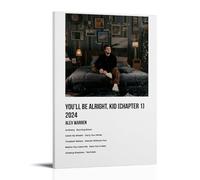 DNANNWOGF Alex Warren You'll Be Alright, KidPoster - Lienzo decorativo para pared para sala de estar, dormitorio, sala de juegos, oficina, póster de decoración de dormitorio familiar, imagen