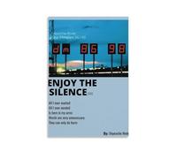 DNANNWOGF Depeche Mode - Póster en lienzo con texto "Enjoy the Silence" para sala de estar, dormitorio, sala de juegos, oficina, decoración de dormitorio familiar, imagen fotográfica, 60 x 90 cm