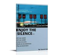 DNANNWOGF Depeche Mode - Póster en lienzo con texto "Enjoy the Silence" para sala de estar, dormitorio, sala de juegos, oficina, decoración de dormitorio familiar, imagen fotográfica, 40 x 60 cm